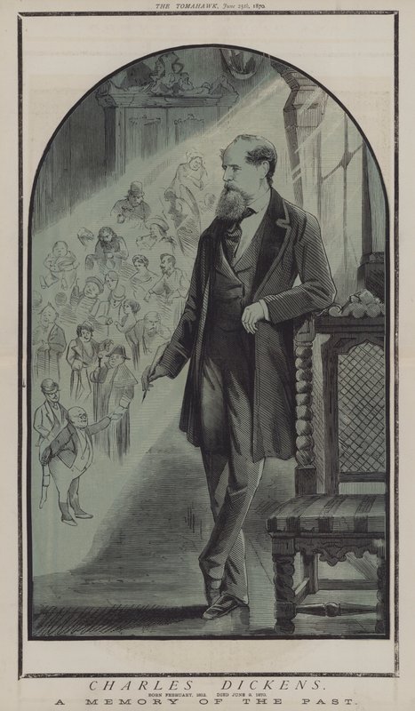 Charles Dickens (renkli taş) by Matthew