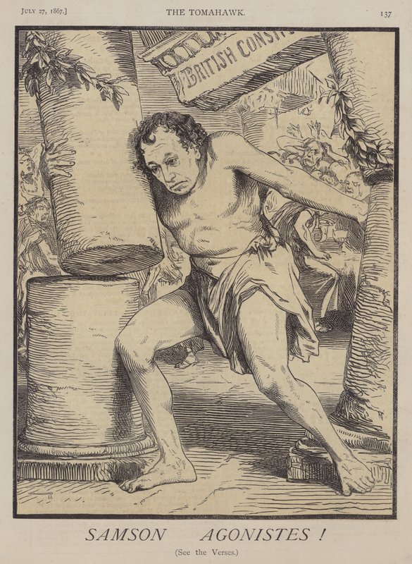 Samson Agonistes (renkli taş) by Matthew