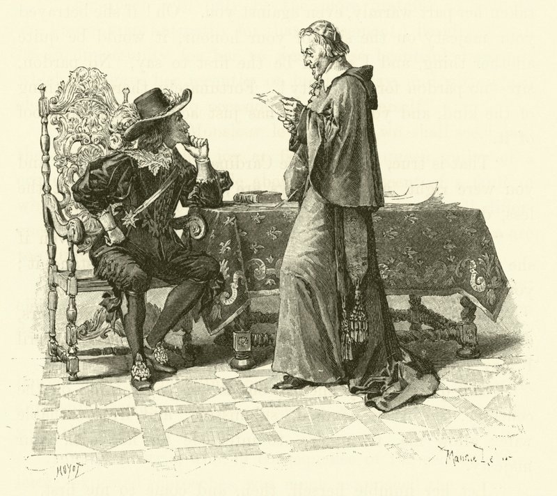 Üç Silahşörler için İllüstrasyon (gravür) by Maurice Leloir