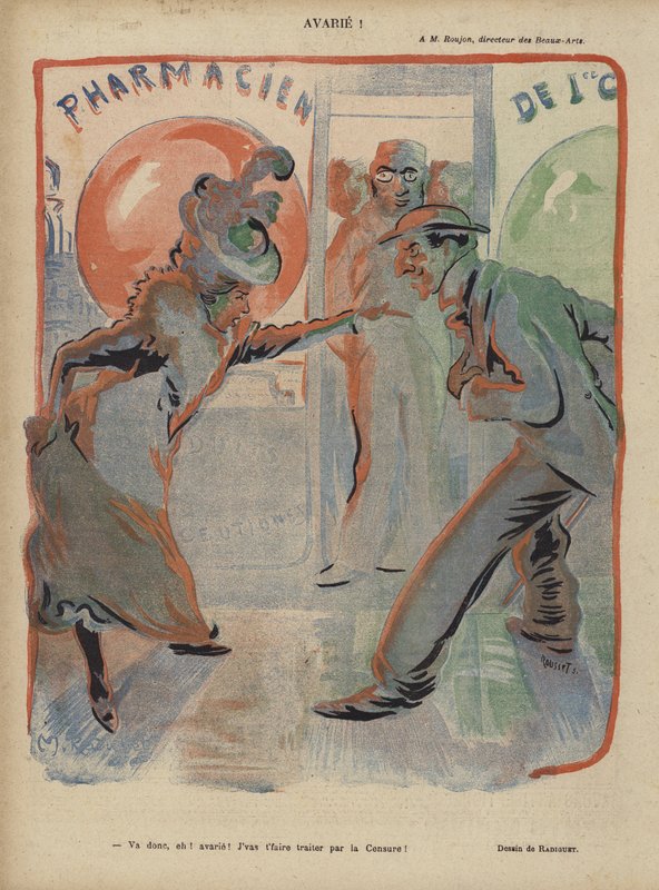 Le Rire için İllüstrasyon by Maurice Radiguet