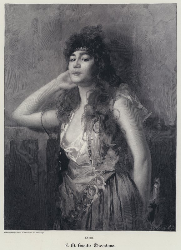 Theodora (gravür) by Max Ferdinand Bredt