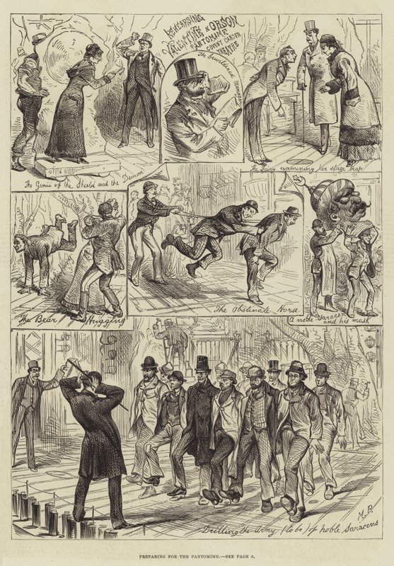 Pandomim için hazırlanıyor by Melton Prior