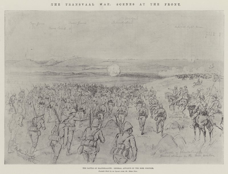 Transvaal Savaşı, Cephedeki Sahneler by Melton Prior