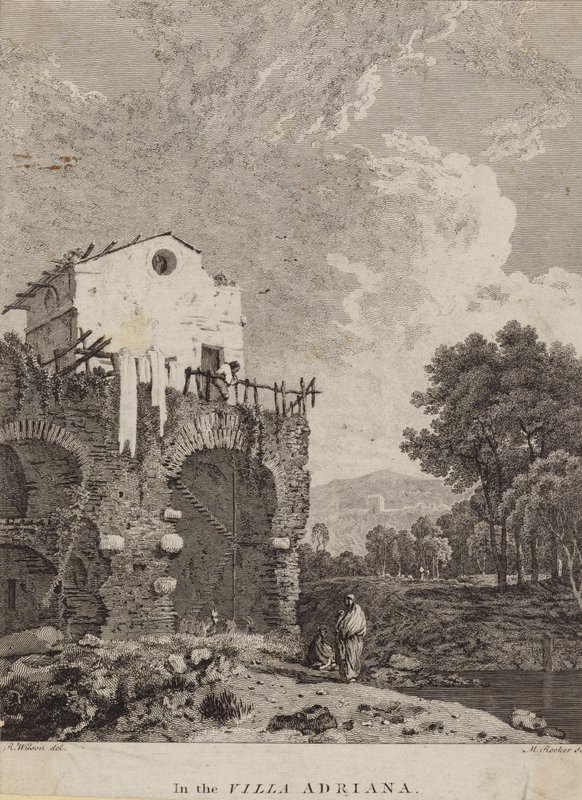 Villa Adriana, İtalya by Michael 1743 1801 after Rooker