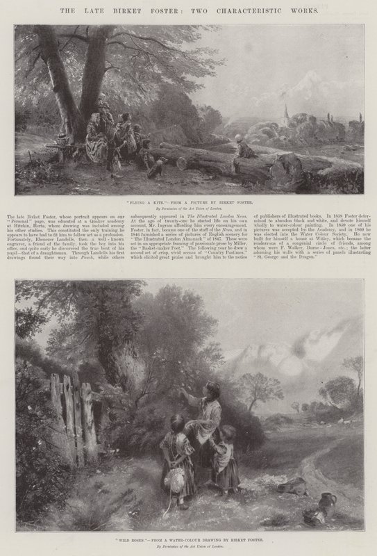 Rahmetli Birket Foster, İki Karakteristik Eser by Myles Birket Foster