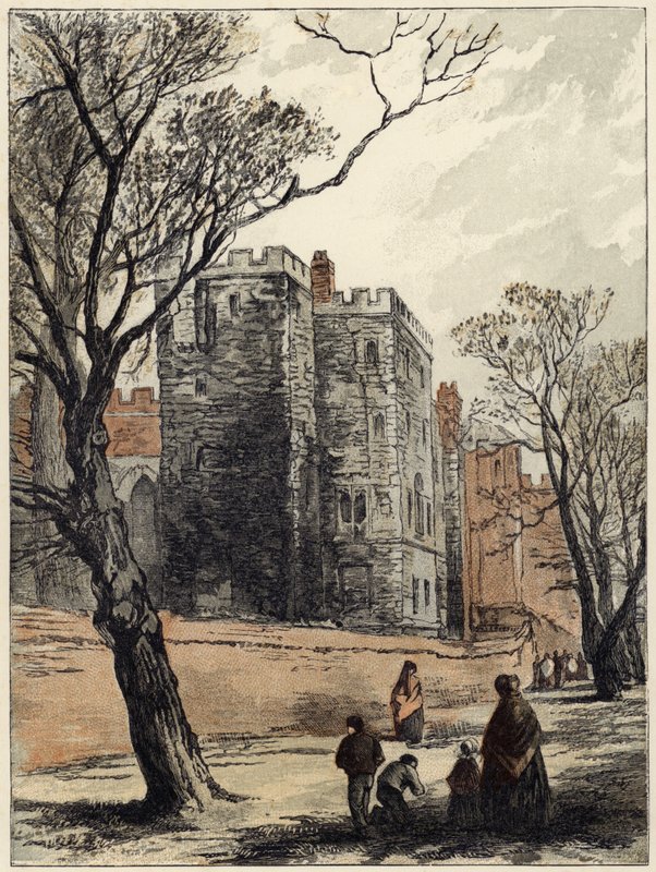Lollards Kulesi, Lambeth Sarayı, Londra by Myles Birket Foster