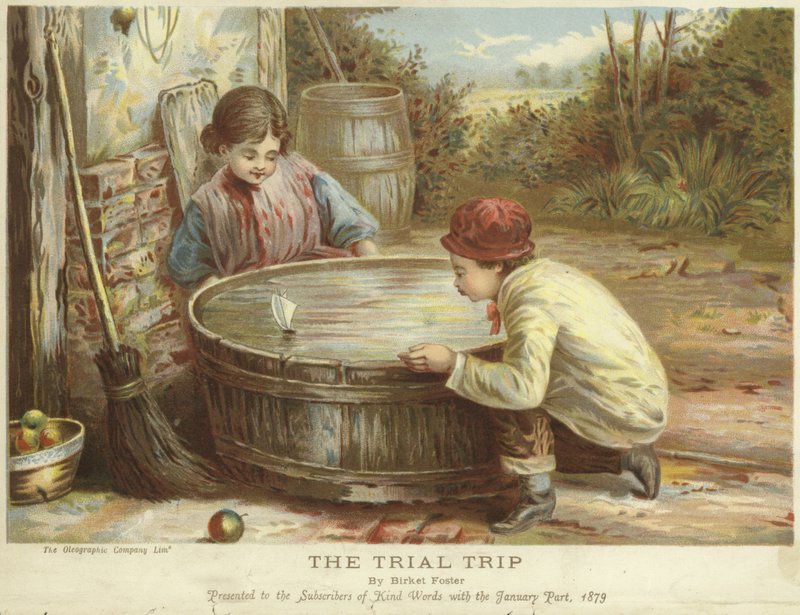 The Trial Trip  by Myles Birket Foster
