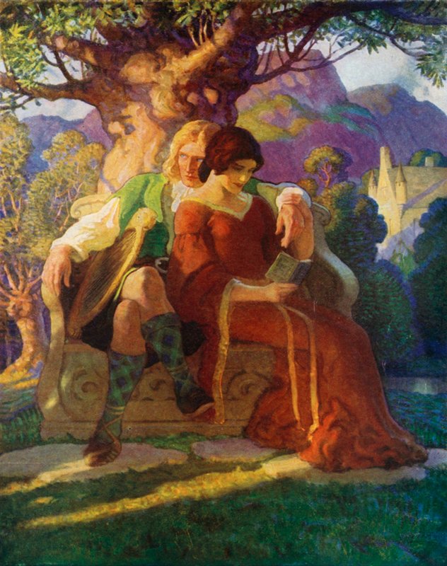 Wallace ve Marion by Newell Convers Wyeth