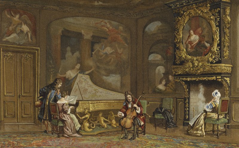 Hollandalı bir evin içi, c1680 by Nico Steffelaar