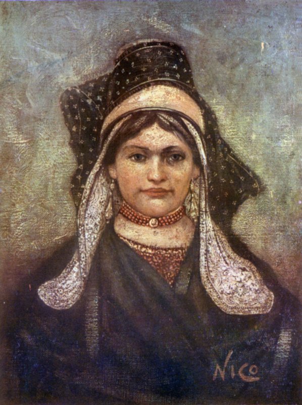 Hulst Kadını (renkli taş) by Nico Jungman