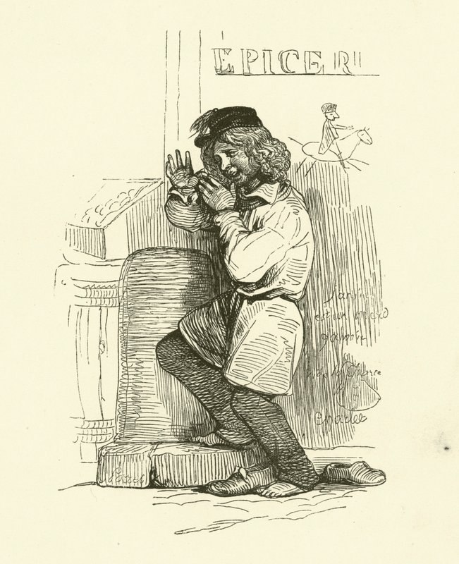 Gamin (gravür) by Nicolas Toussaint (after) Charlet