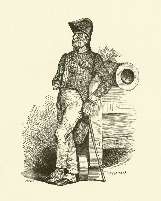 Emekli (gravür) by Nicolas Toussaint (after) Charlet