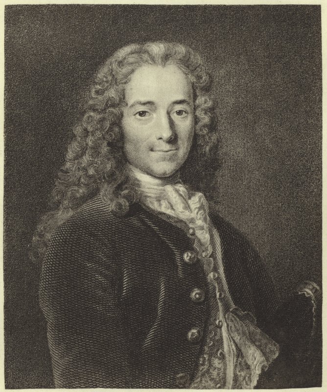 Voltaire (photogravure) by Nicolas de Largillière
