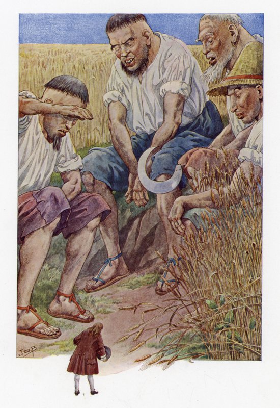 Gullivers Seyahatleri için İllüstrasyon by Onfray de Breville Job