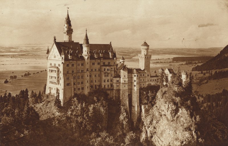 Bavyera Kings-Castle Neuschwanstein, Fussen yakınlarında by Otto Ballerstedt