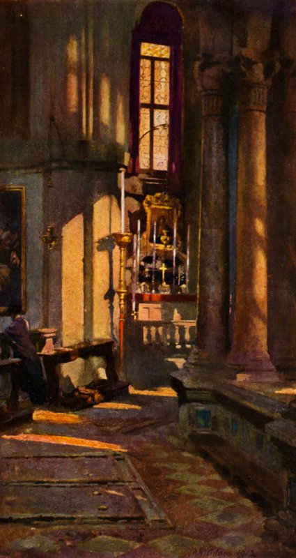 San Zaccaria, Venedik (renkli taş) by Patrick William Adam