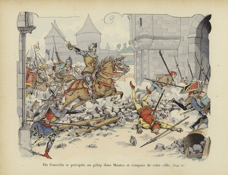 Bertrand du Guesclin, Mantes kasabasını alır, 1364 by Paul de Semant
