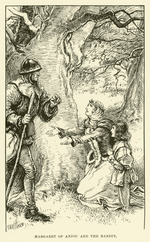 Anjou Margaret ve Haydut (gravür) by Paul Hardy