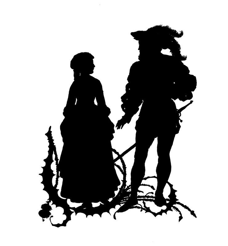Faust ve Margarete (gravür) by Paul Konewka