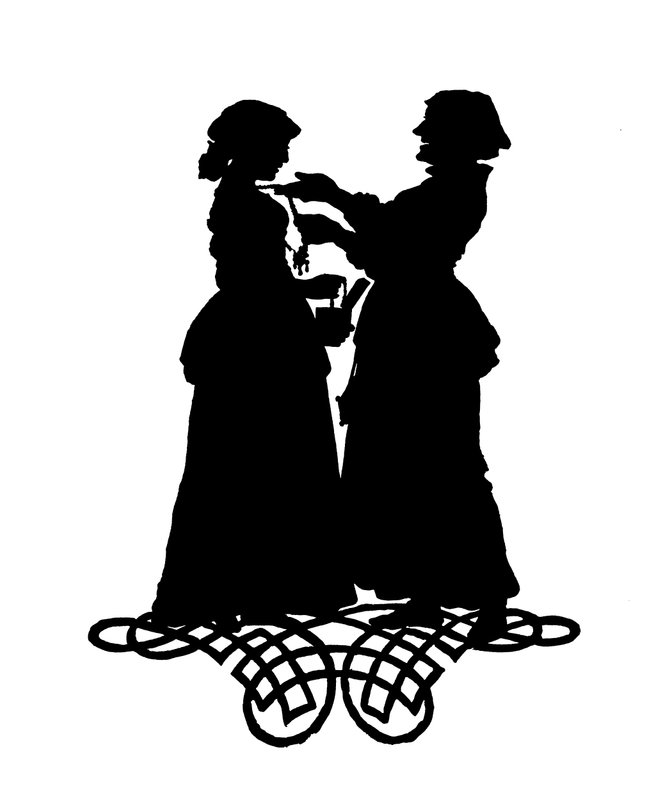 Marthe ve Margarete (gravür) by Paul Konewka