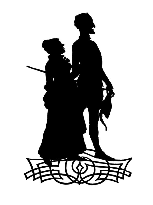 Marthe ve Mephistopheles (gravür) by Paul Konewka