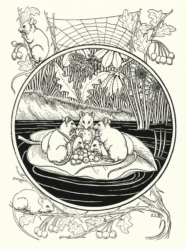 Navigatör olarak fareler (lito) by Percy James Billinghurst
