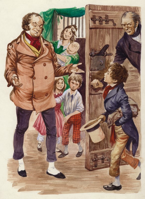 David Copperfield, Bay Micawber ile tanışıyor by Peter Jackson