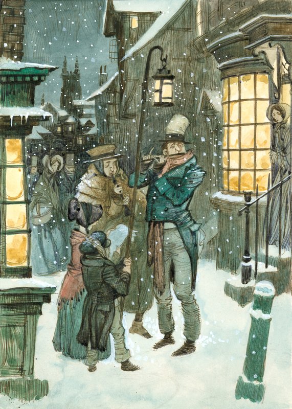 Viktorya dönemi Noel sahnesi by Peter Jackson