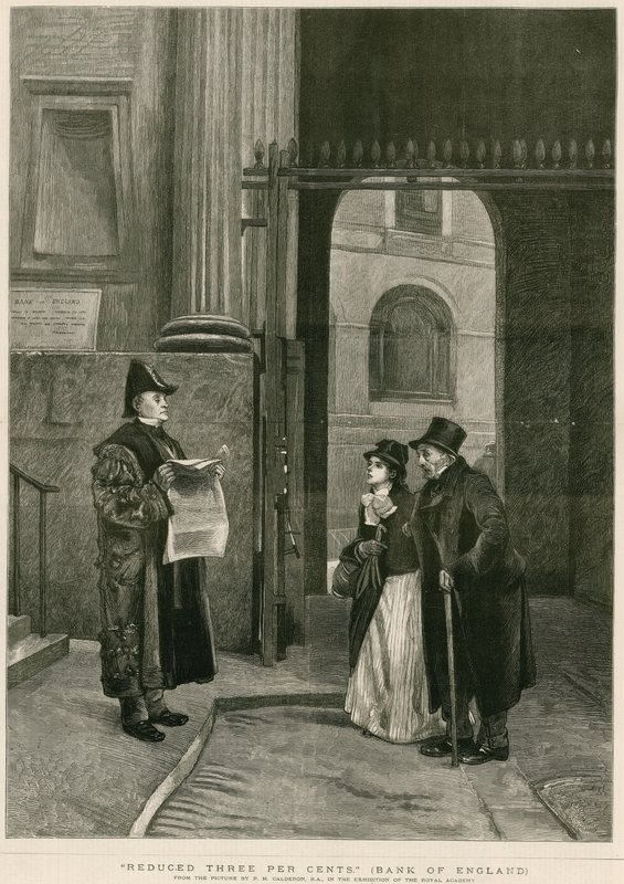 İndirimli Yüzde Üç, İngiltere Merkez Bankası by Philip Hermogenes Calderon