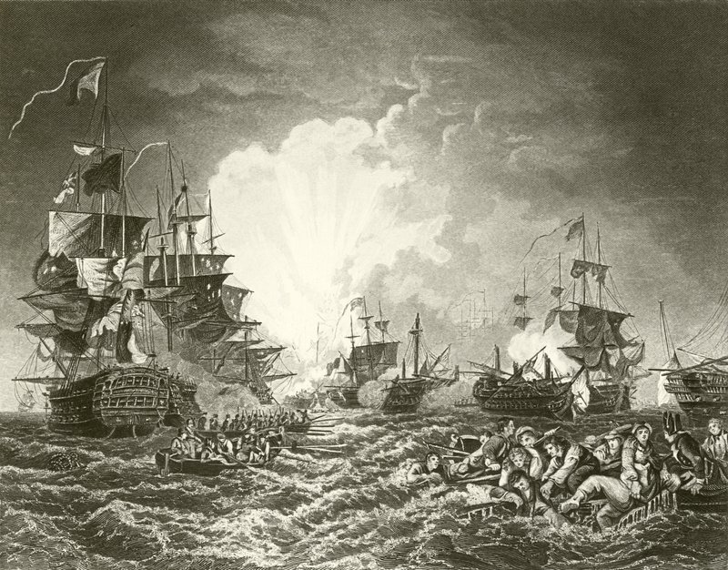 Nil Savaşı by Philippe Jacques de Loutherbourg