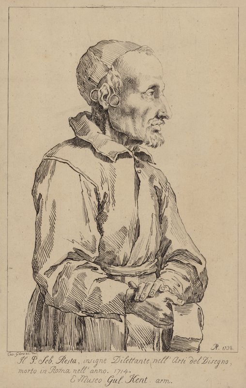 Sebastiano Resta, İtalyan çizim koleksiyoncusu by Pier Leone Ghezzi