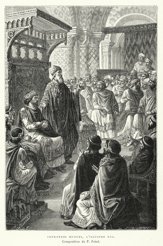 Crown Hugh, Şanlı Dük (gravür) by Pierre Fritel