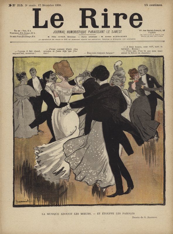 Le Rire için İllüstrasyon by Pierre Georges Jeanniot