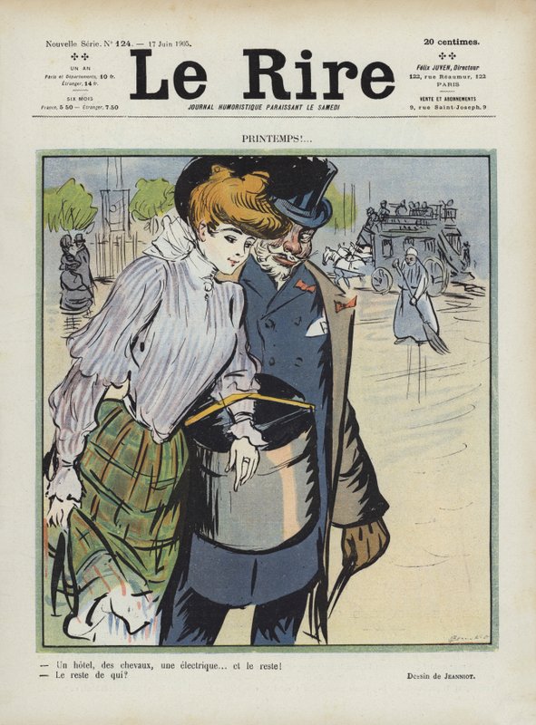 Le Rire için İllüstrasyon by Pierre Georges Jeanniot