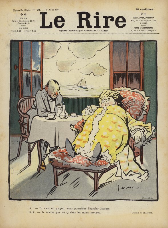 Le Rire için İllüstrasyon by Pierre Georges Jeanniot