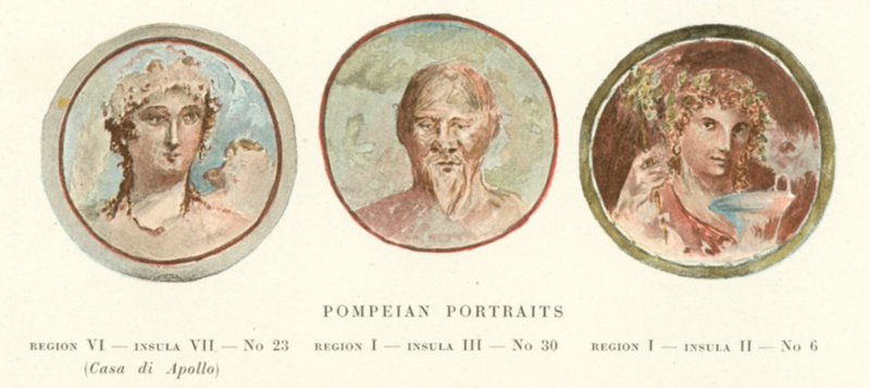 Pompei Portreleri (renkli taş) by Pierre Gusman
