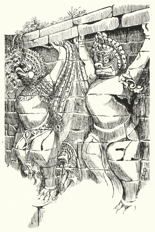 Garudas, Fillerin Terası (gravür) by Pierre Jeannerat de Beerski