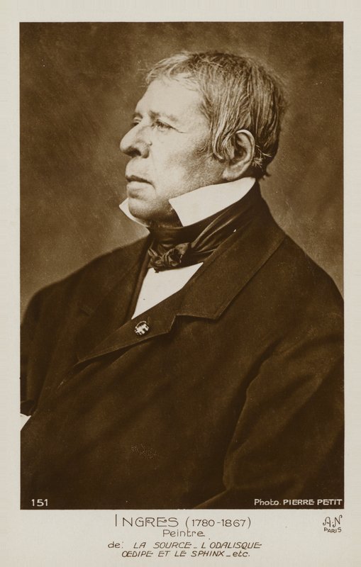 Jean Auguste Dominique Ingres, Fransız ressam by Pierre Petit