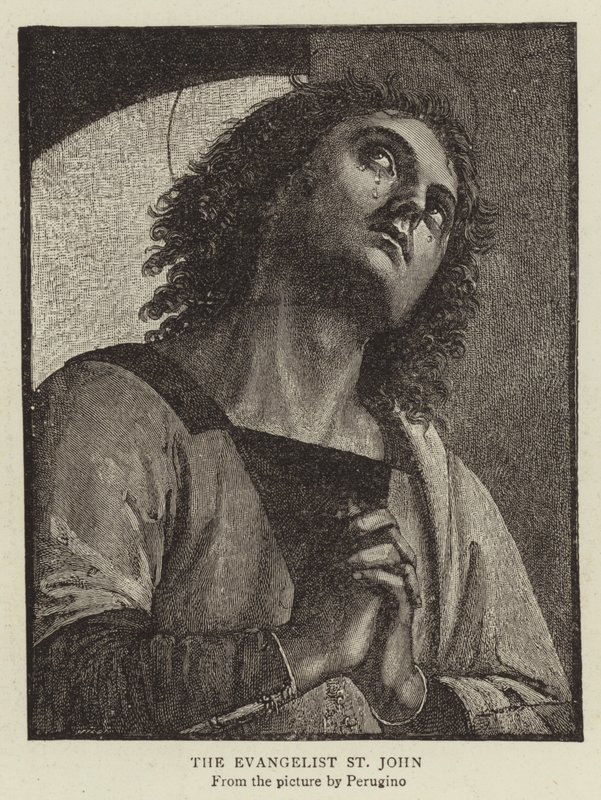 ಇವಾಂಜೆಲಿಸ್ಟ್ ಸೇಂಟ್ ಜಾನ್ ಟರ್ಕ್ by Pietro Perugino