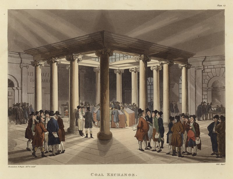 Kömür Borsası by Pugin and Rowlandson