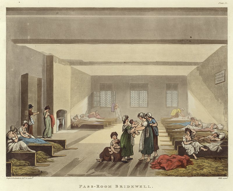 Geçiş odası Bridewell by Pugin and Rowlandson