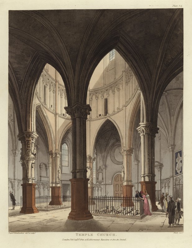 Tapınak Kilisesi by Pugin and Rowlandson