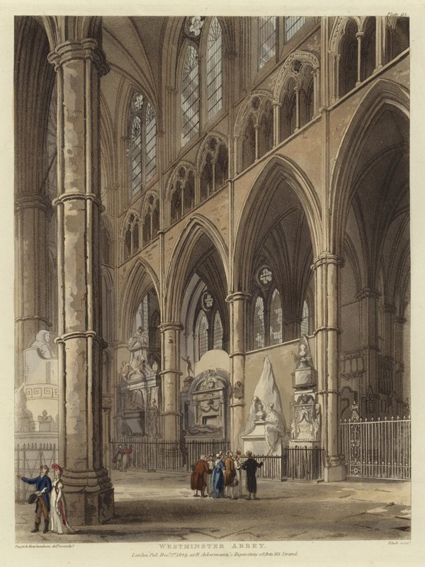 Westminster Manastırı by Pugin and Rowlandson