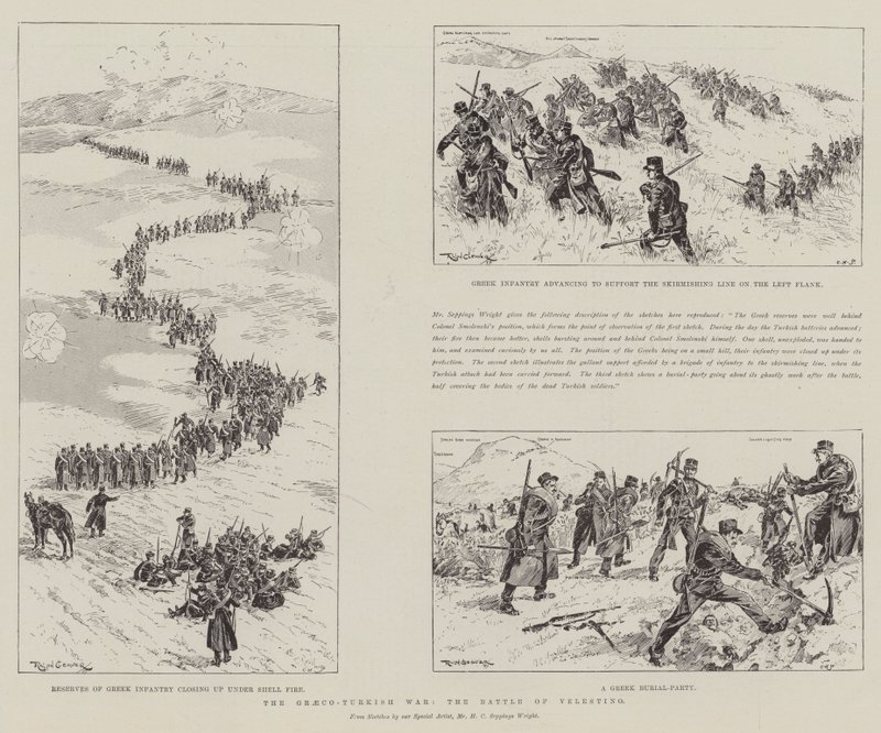 Yunan-Türk Savaşı, Velestino Savaşı by Ralph Cleaver