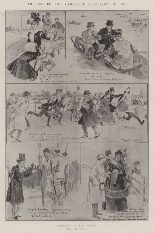 1901 Oxford ve Cambridge Tekne Yarışı by Ralph Cleaver