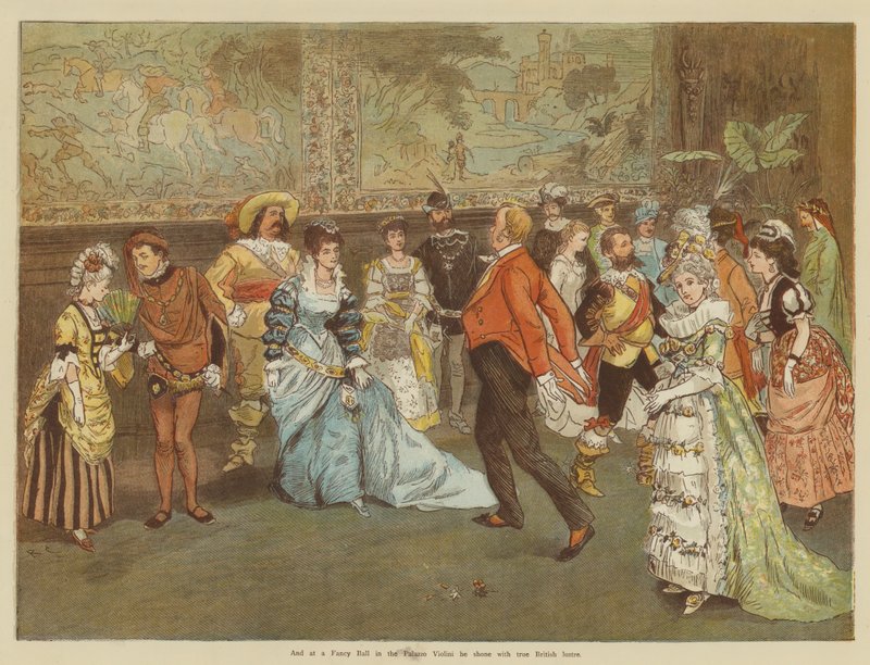 Bay Oakball'ın Floransa'daki Kışı (chromolitho) by Randolph Caldecott