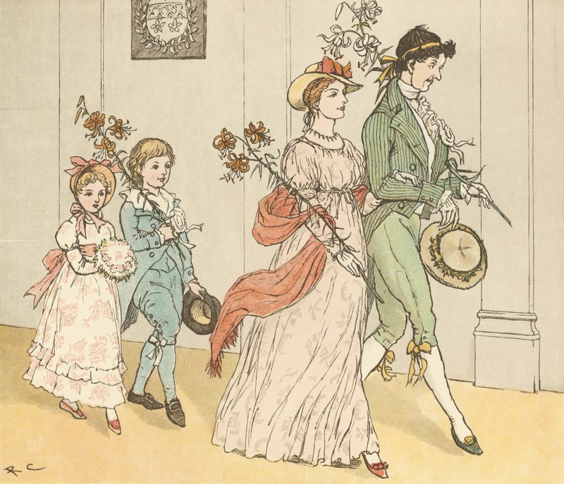 Sir Walter Scott i Abbotsford (gravure) by Randolph Caldecott