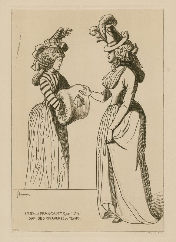 1791 Fransız modası by Raphael Jacquemin