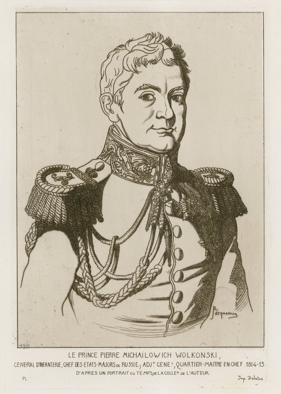 Prens Pierre Michailowich Wolkonski by Raphael Jacquemin