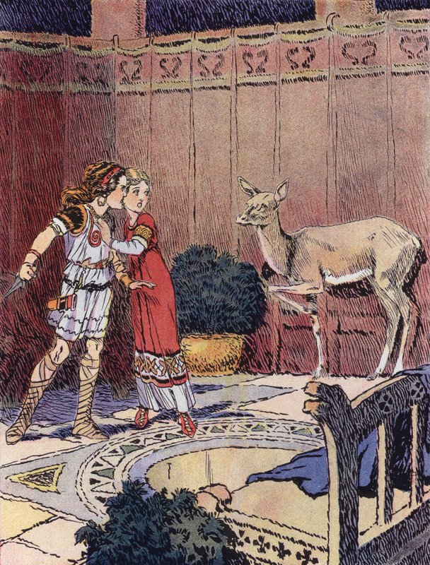 La Petite Merovingienne (renkli taş) by Rene Vincent